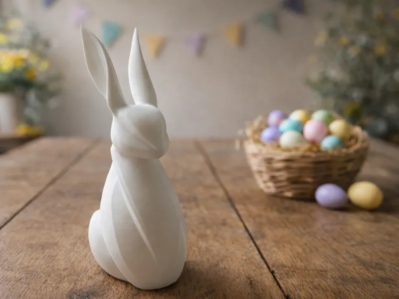 Easter bunny sculpture