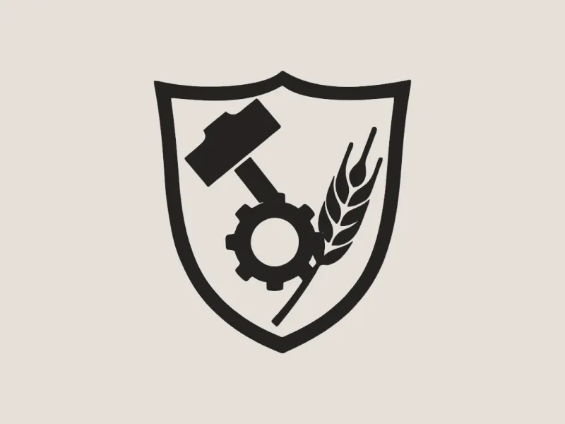 Labor Day Shield Wall Art - 3D Print