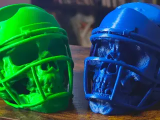 Superbowl 2026 - Football Helmet Skull Controller Stands