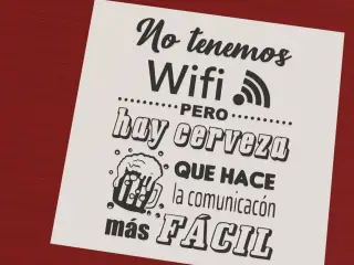 No tenemos WiFi