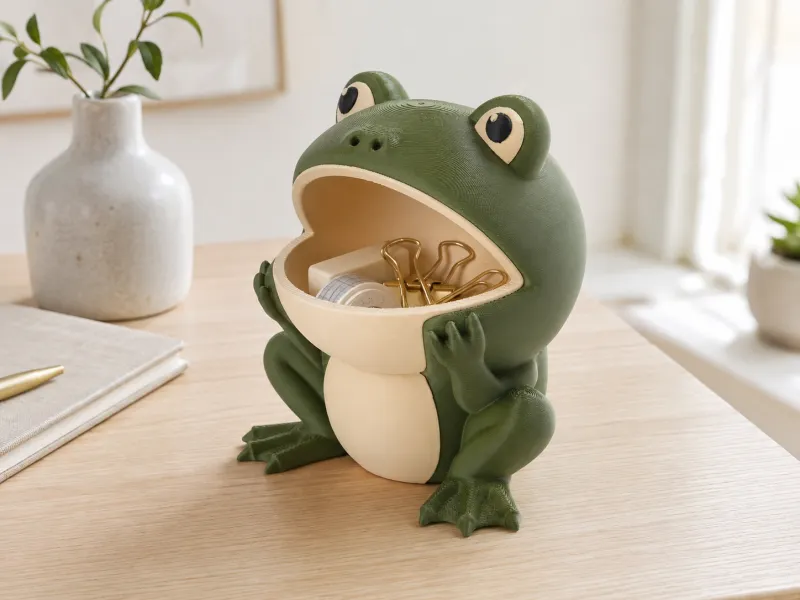 Frosch-Aufbewahrungsschale - Niedlicher Tier-Schreibtischorganizer