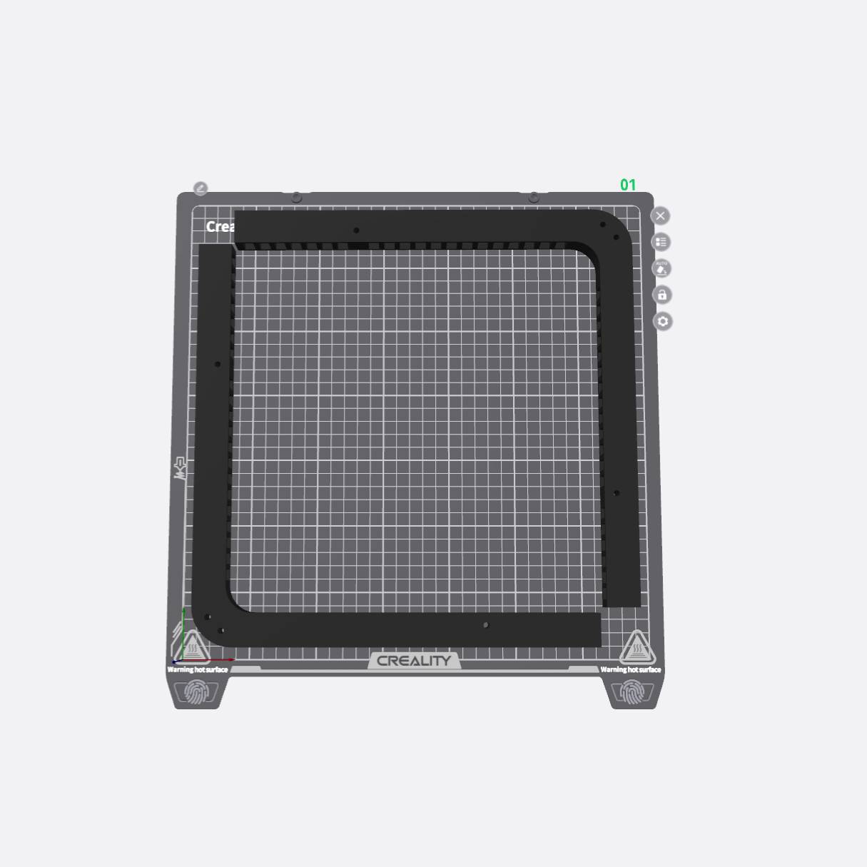 Vented Plastic Riser 3D Printer Files | 3MF File | Ender 5 Max Vented Top Riser | Creality Cloud