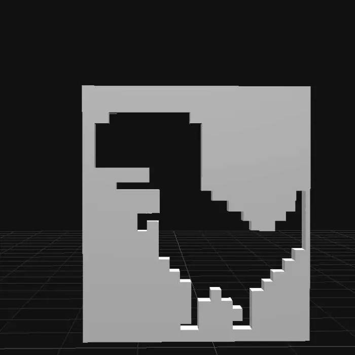 Home print settings: chrome t-rex stencil.3mf