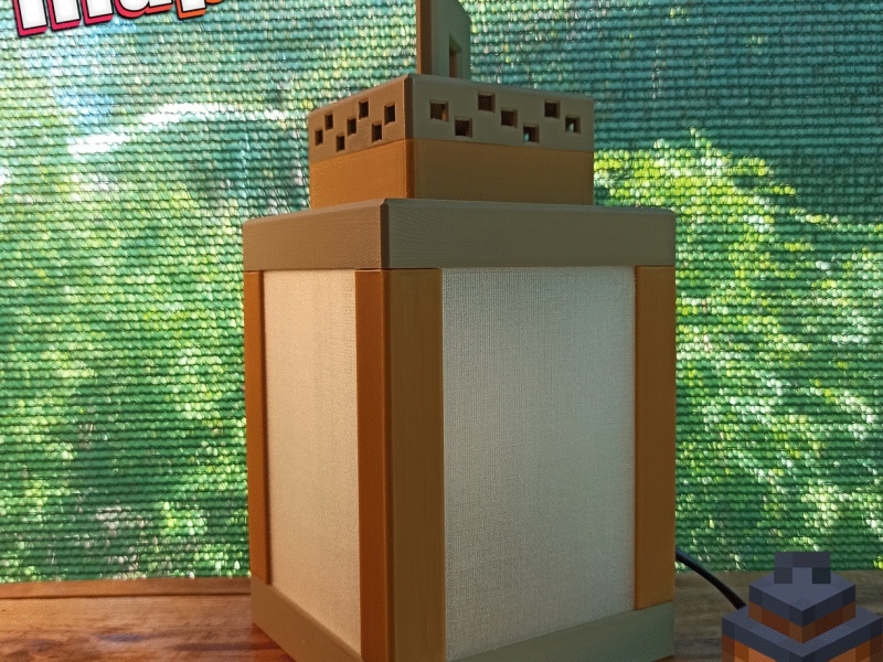 Farol de Minecraft / Lámpara nocturna / Lámpara / lámpara / luz nocturna