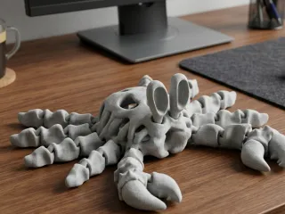 Articulated Skeleton Crab