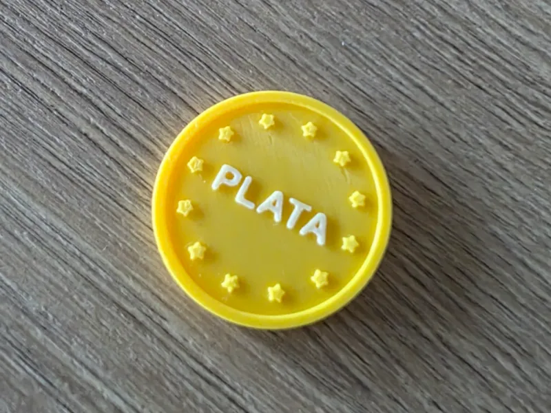 Moneda plata-plomo