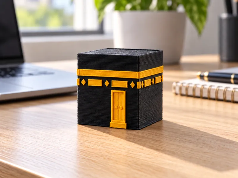 Kaaba-Miniatur – Islamische Schreibtischdekoration, STL für den 3D-Druck