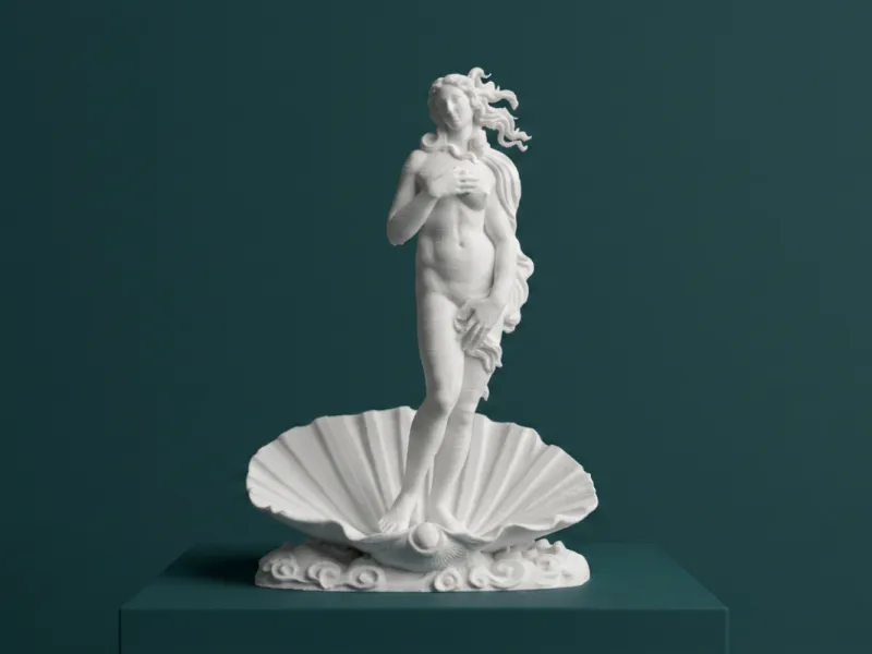 Die Geburt der Venus – Sandro Botticelli 3D-Modell