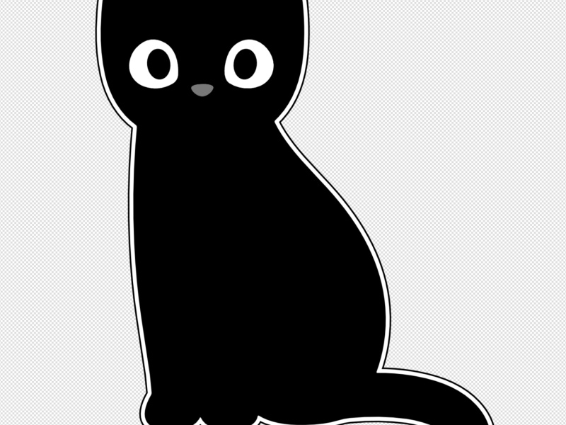 cute black cat
