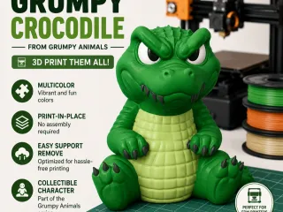 Grumpy Crocodile – Grumpy Animals Collection