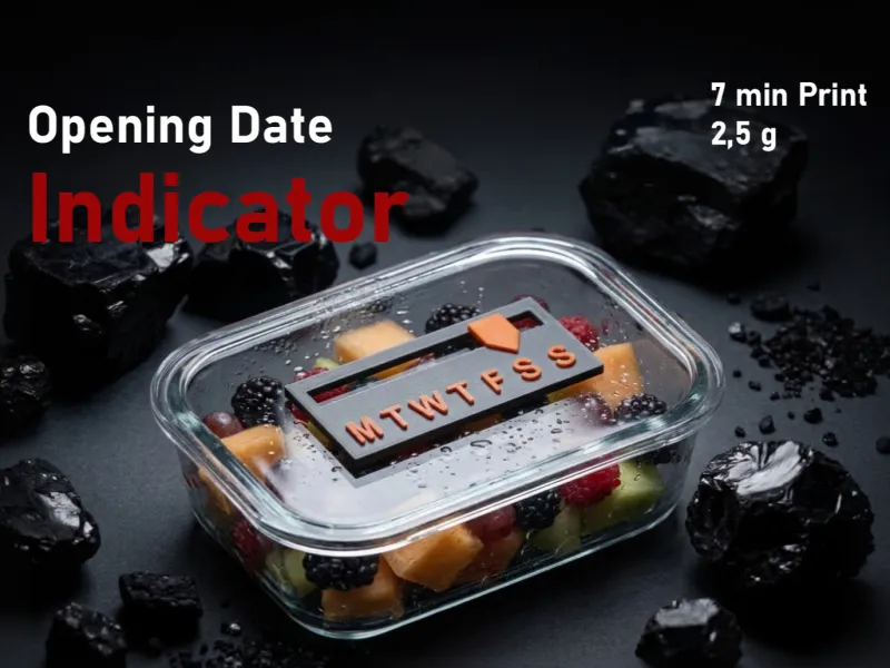Kitchen Container Opening Indicator