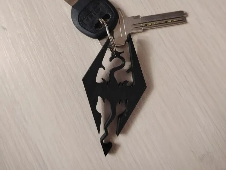 Portachiavi con logo di Skyrim