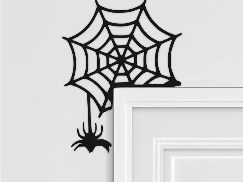 Spider Web Door Corner Decor, Door Frame Decor, Home Decor