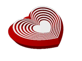 Infinite heart keychain - Chaveiro de coração infinito