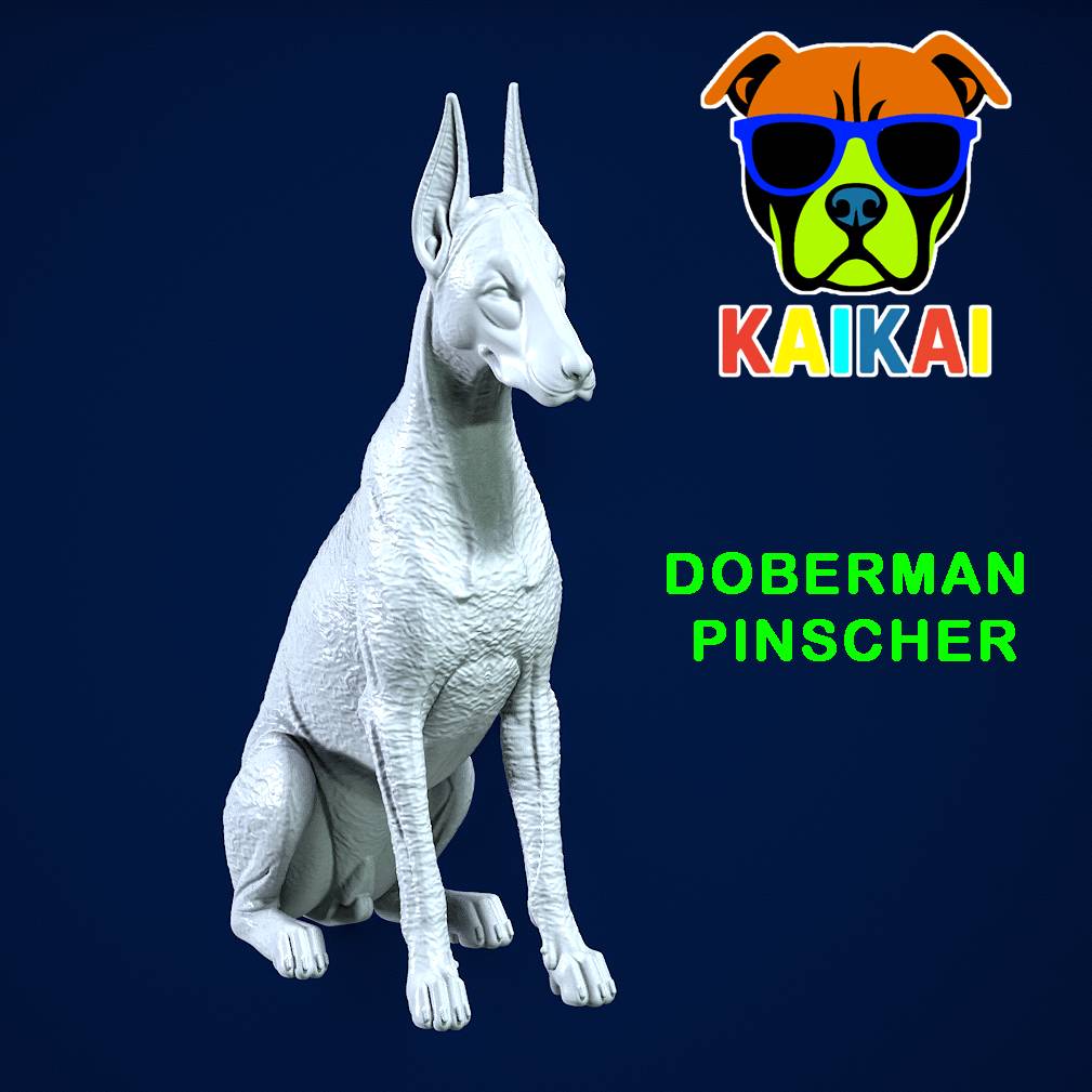 Dobermann - Doberman Pinscher model - 3D PRINT