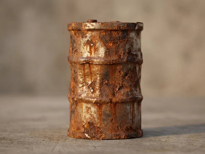 Barile di petrolio ossidato 2