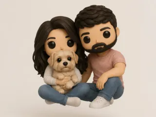 Figura Funko de Pareja y Perro