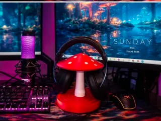 mushroom headphone stand