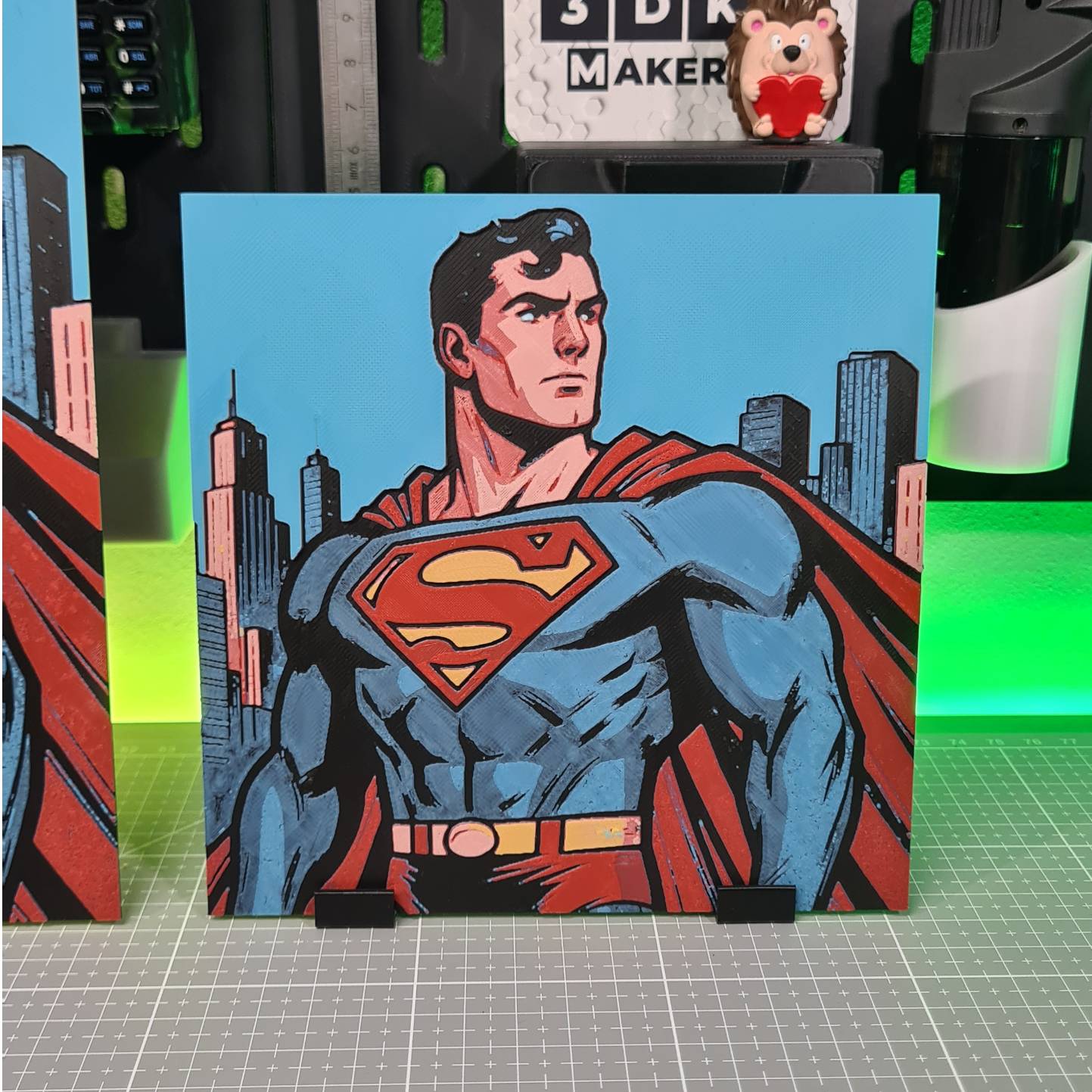 3D Printer Files | 3MF File | Superman Comics – Hueforge – 6 Colors ...
