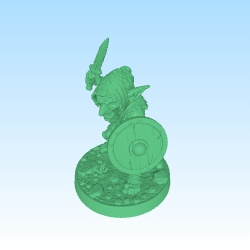 Goblin mini for D&D, Heroquest, DSA, RPG  free sample-0