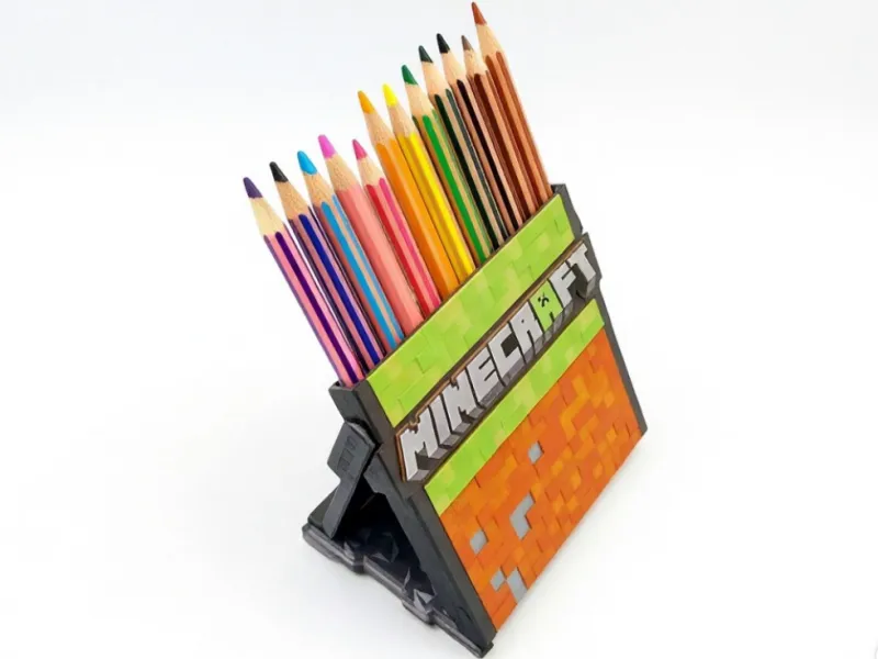 Pencil Holder Minecraft Style