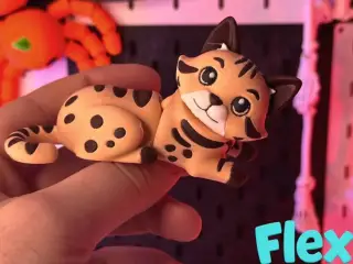 Flexi Bengal Cat| Articulated Multi-Part Cat Model