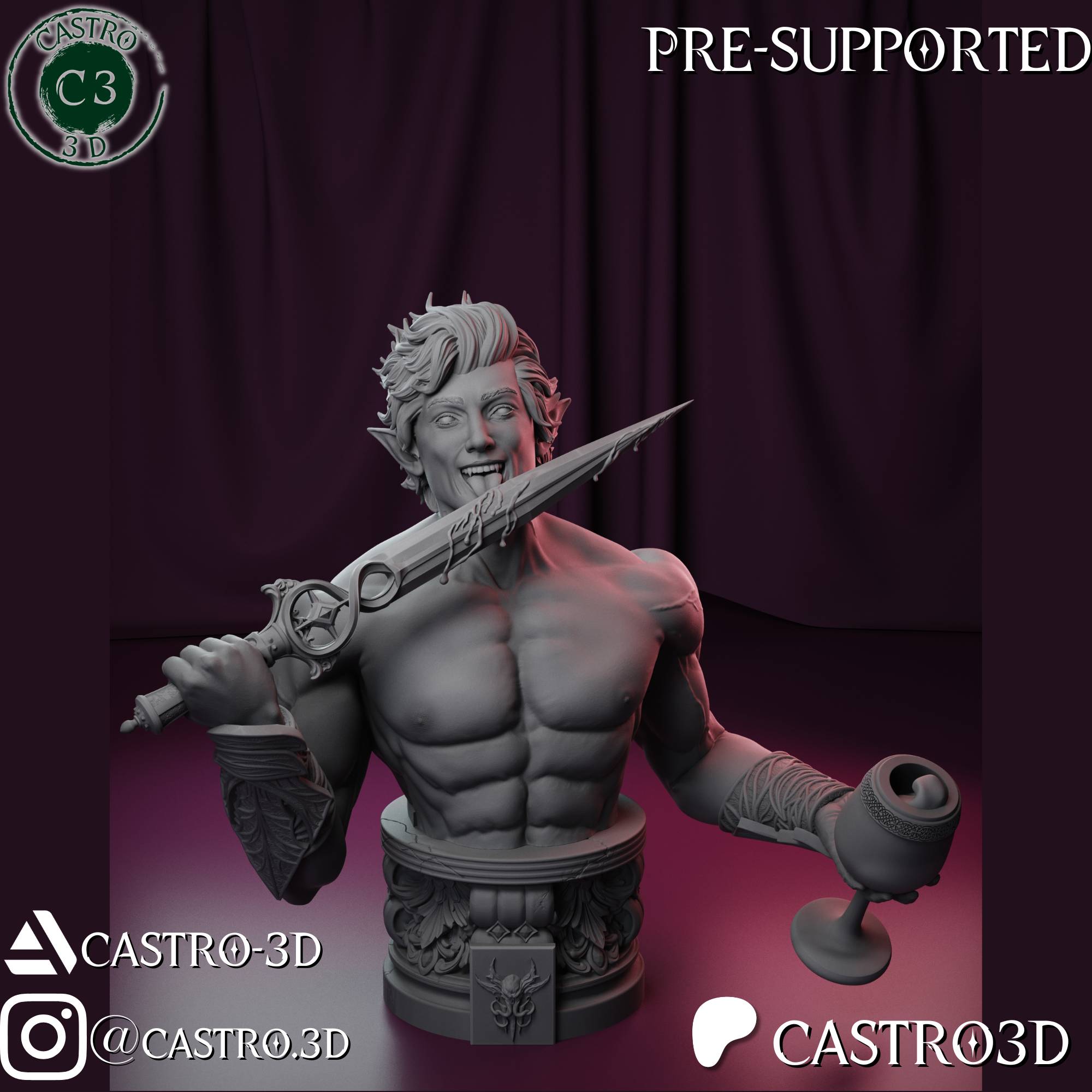 Astarion Ancunin NSFW - Baldurs Gate 3 Bust Collection