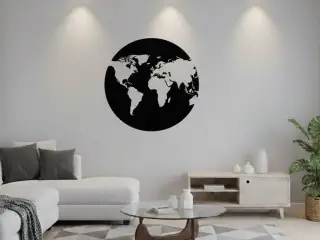 WORLD MAP WALL DECO