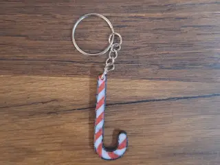 Candy Cane Keychain