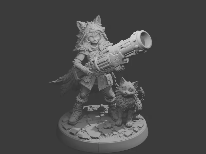 Nuna Sunspark – Wildfire Gunner | Fantasy Schützin STL
