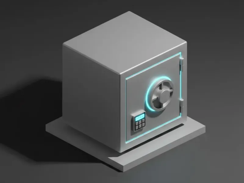 Low Poly Safe Box