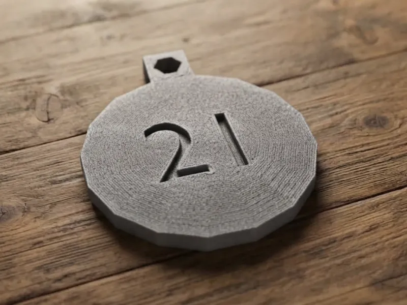 Number 21 Tag