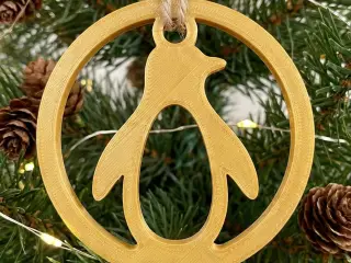 christmas penguin ornament