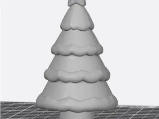 Árbol de Nieve Escalonada Minimalista