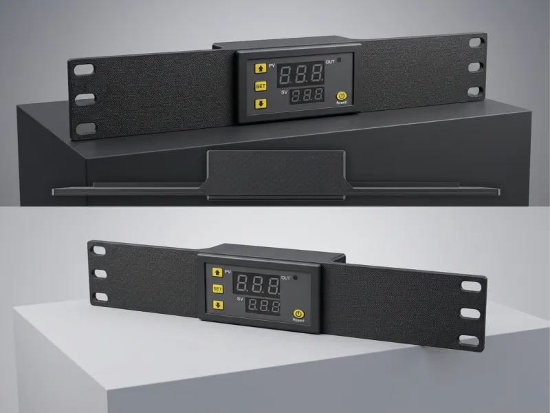 Poignée de rack 1U pour thermostat 10''
