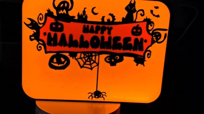 Halloween Lightbox designed for CFS.