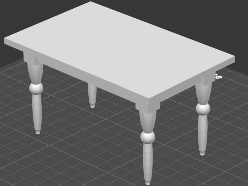 Dollhouse Table 1:12 Scale