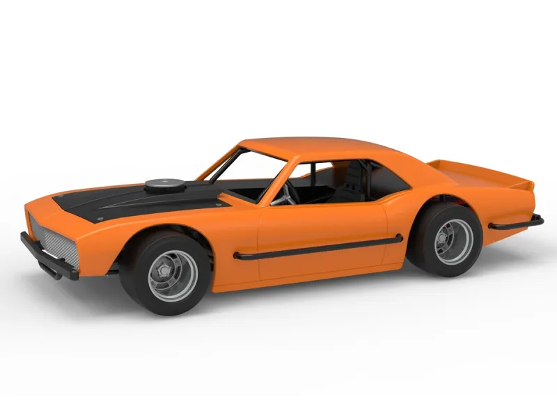 Vintage Asphalt Modified stock car V12 Scale 1:25