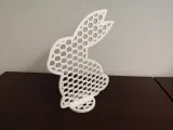 Easter bunny honeycomb decoration-0