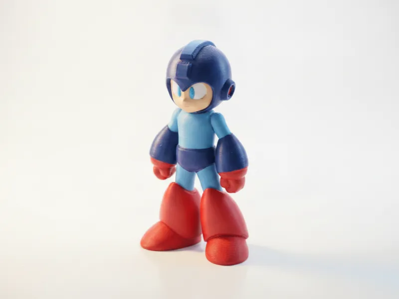 Statuetta da collezione di MegaMan stampabile in 3D