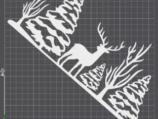 Winter Christmas Scene – 3D Silhouette Decoration