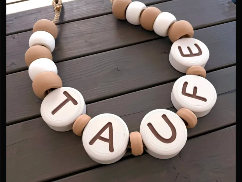 Contas de letras grandes