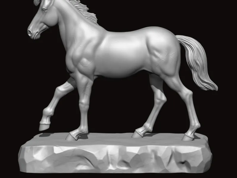 Horse Statue - 3D Sculpting 3D print model