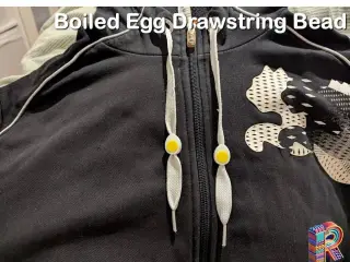 🥚 Boiled Half-Egg Drawstring Bead 🥚