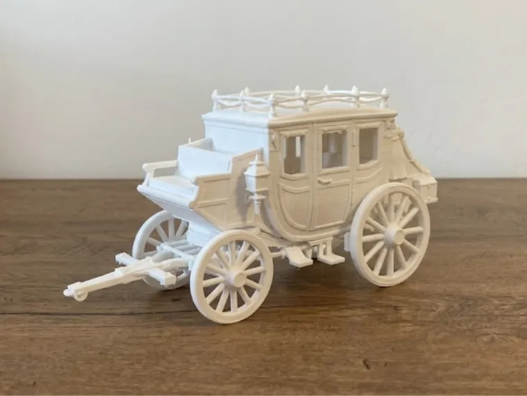 Wild West Stagecoach - Western Vehicle Model