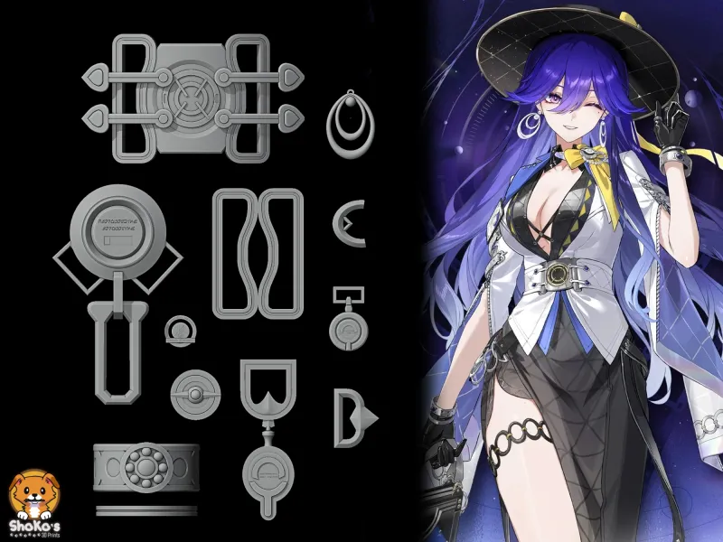 Lucilla - Accesories - Wuthering Waves WUWA Cosplay Prop