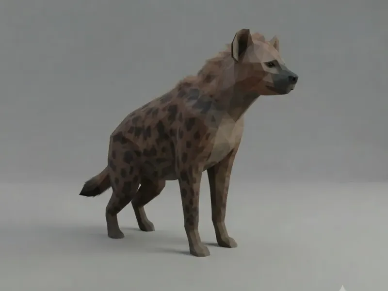 Low Poly Hyena