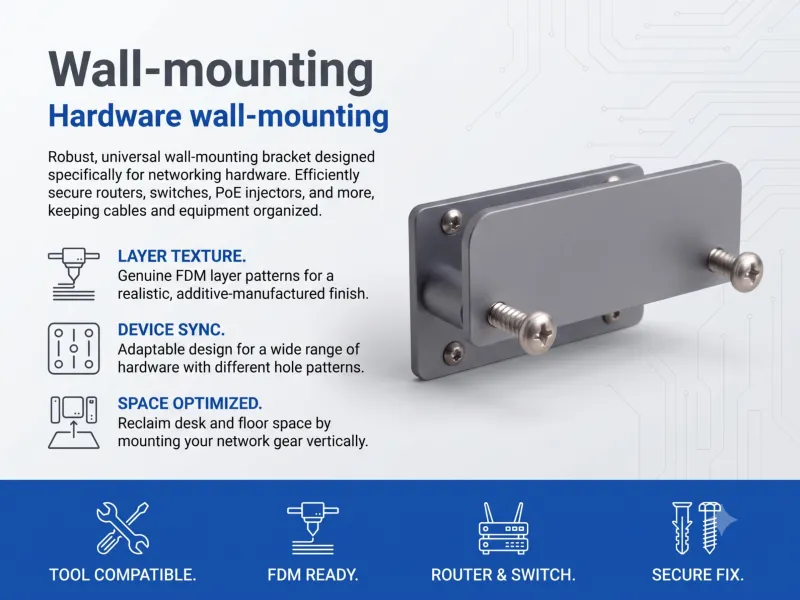 Universal Network Hardware Wall Mount