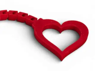 Valentine Flexi-Heart Keychain