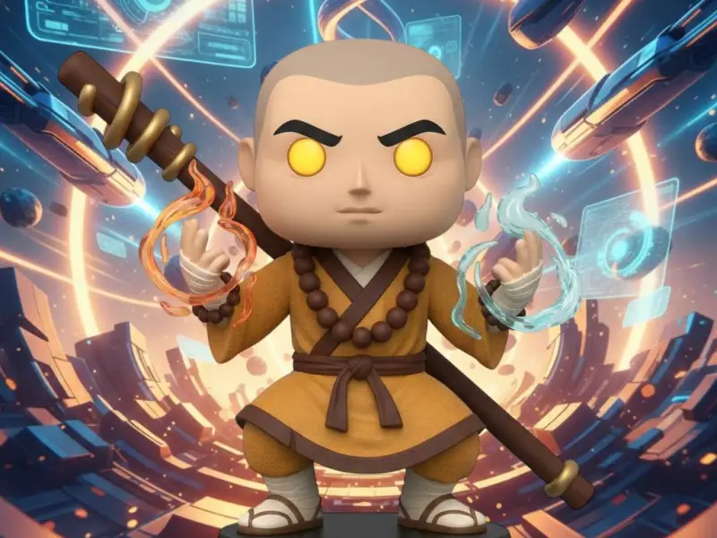 Elemental Monk Master Figura Funko Pop Plush